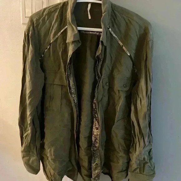 Free people off campus  metallic details shirts - Picture 6 of 10